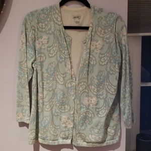 Blue paisley sweater